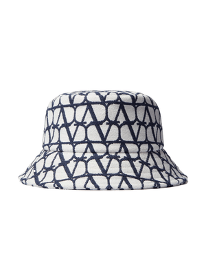 Toile Iconographe Bucket Hat in Blue and White
