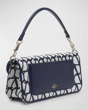 Loco Toile Iconographe Shoulder Bag in Blue and White