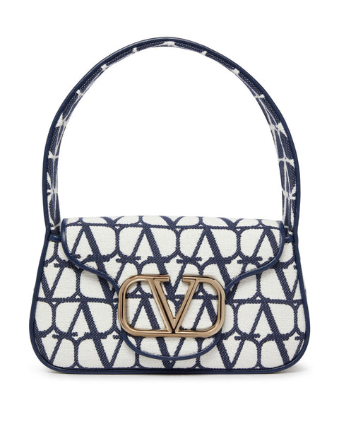 Valentino Loco Small Toile Iconographe Shoulder Bag