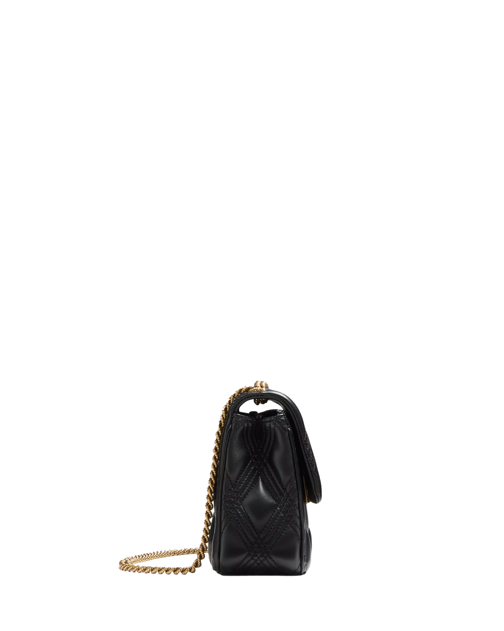 Medium Quiltie 67 Shoulder Bag in Nero