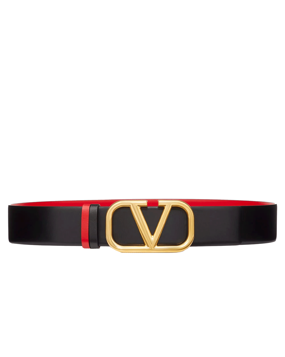 Reversible Belt in Black and Red