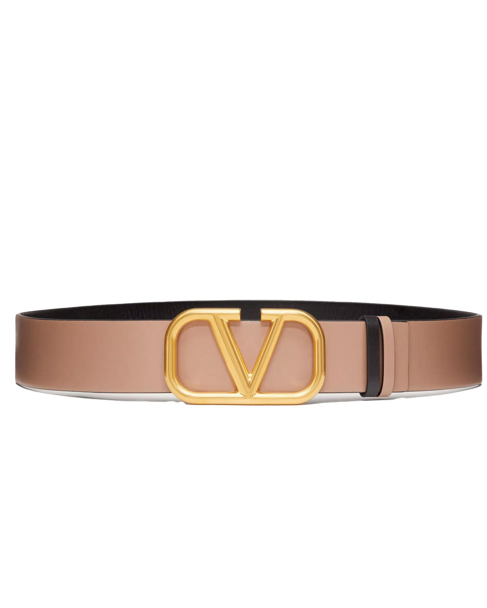 Reversible VLogo Signature 40mm Belt in Smokey Beige and Black