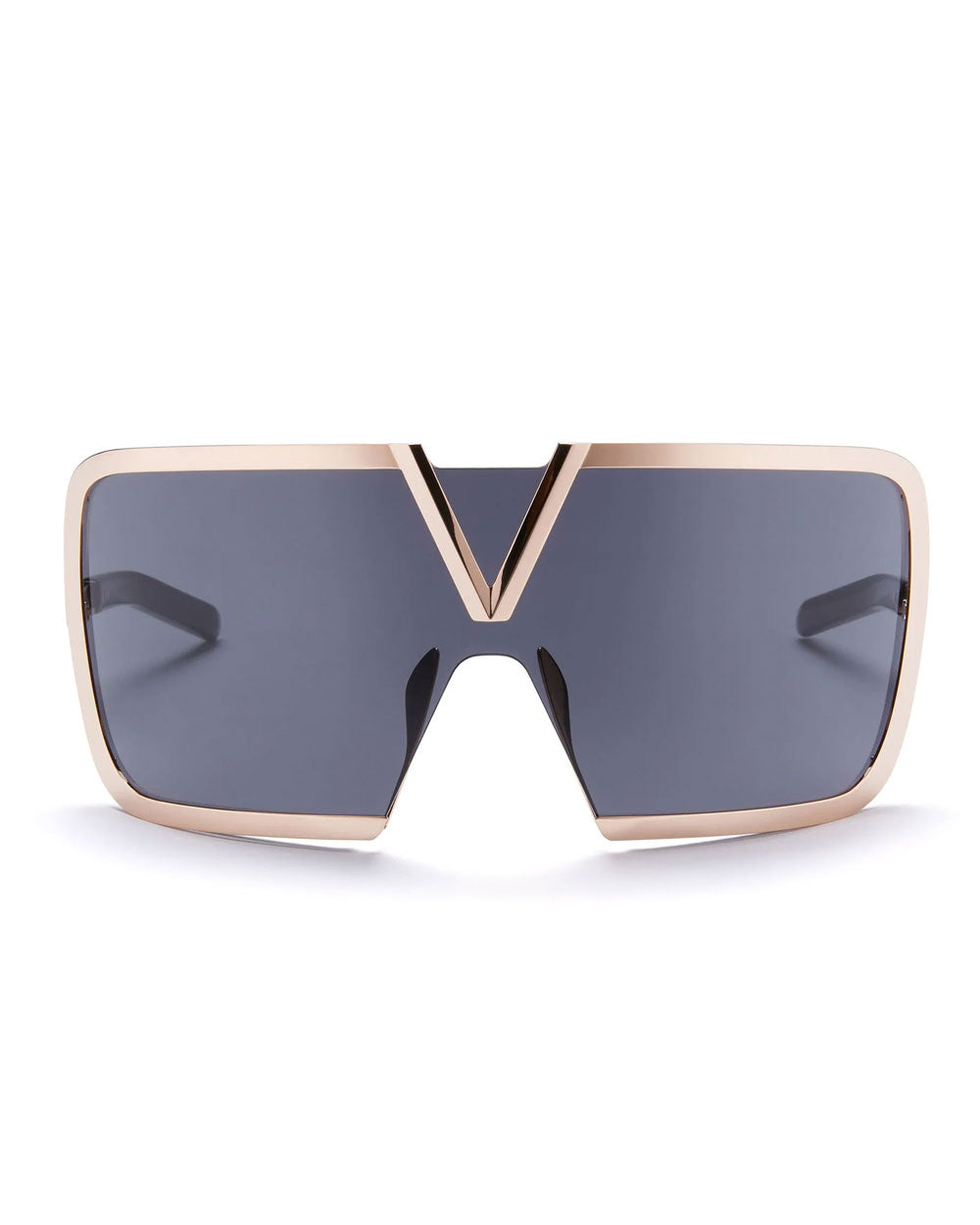 Romask Sunglasses in Black and Rose Gold