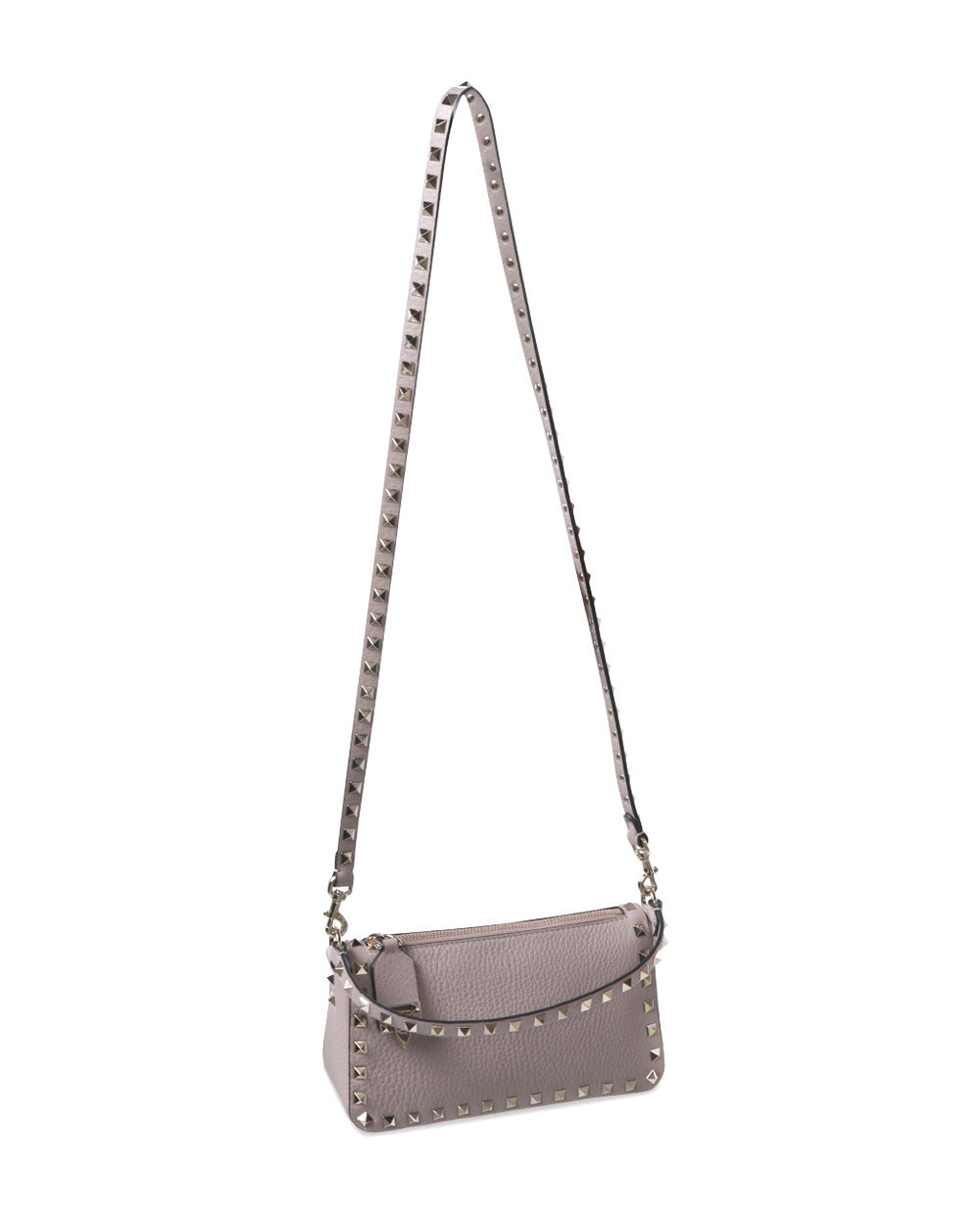 Small Rockstud Shoulder Bag in Poudre