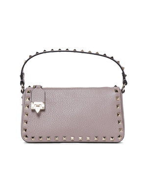 Small Rockstud Shoulder Bag in Poudre