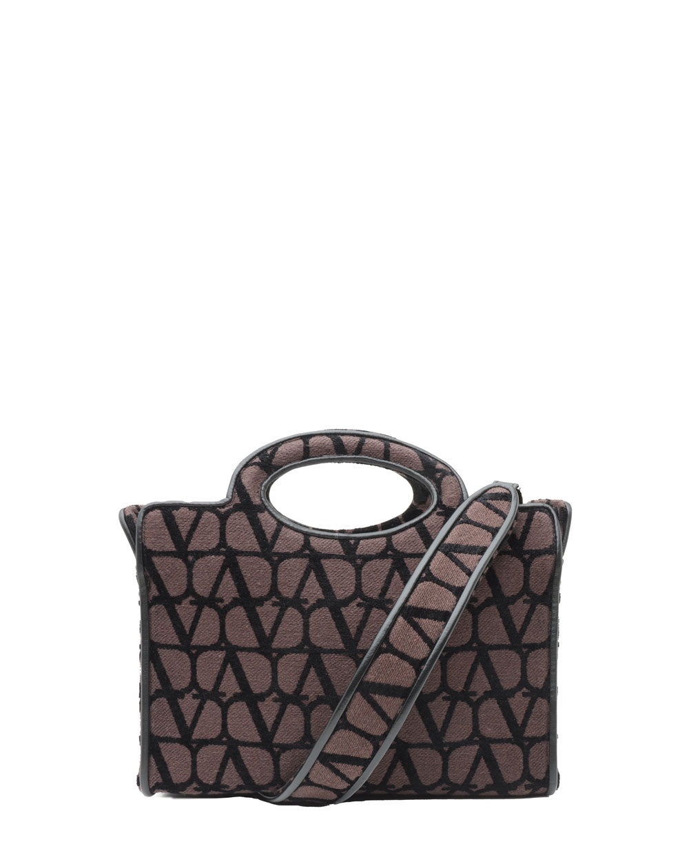 Valentino Garavani Men's Le TROISIEME Toile Iconographe Shopping Bag - Black - Totes