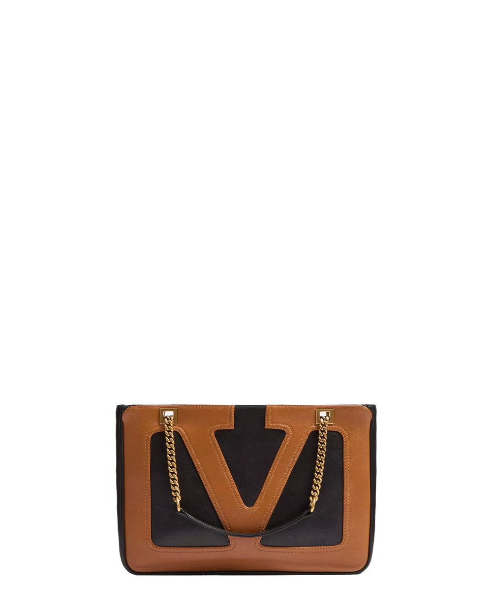 Small Viva Superstar Shopping Bag in Spice and Nero