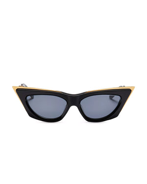 V-Goldcut Cat Eye Sunglasses in Black