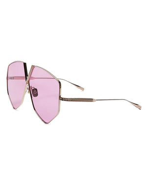 V-Hexagon Sunglasses in Pink