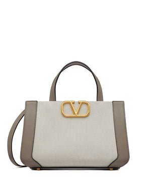 Vlogo Signature Small Tote in Moon Taupe