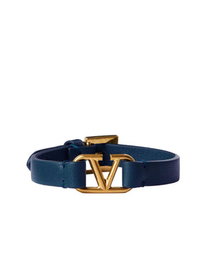 Vlogo Signature Leather Bracelet in Worker