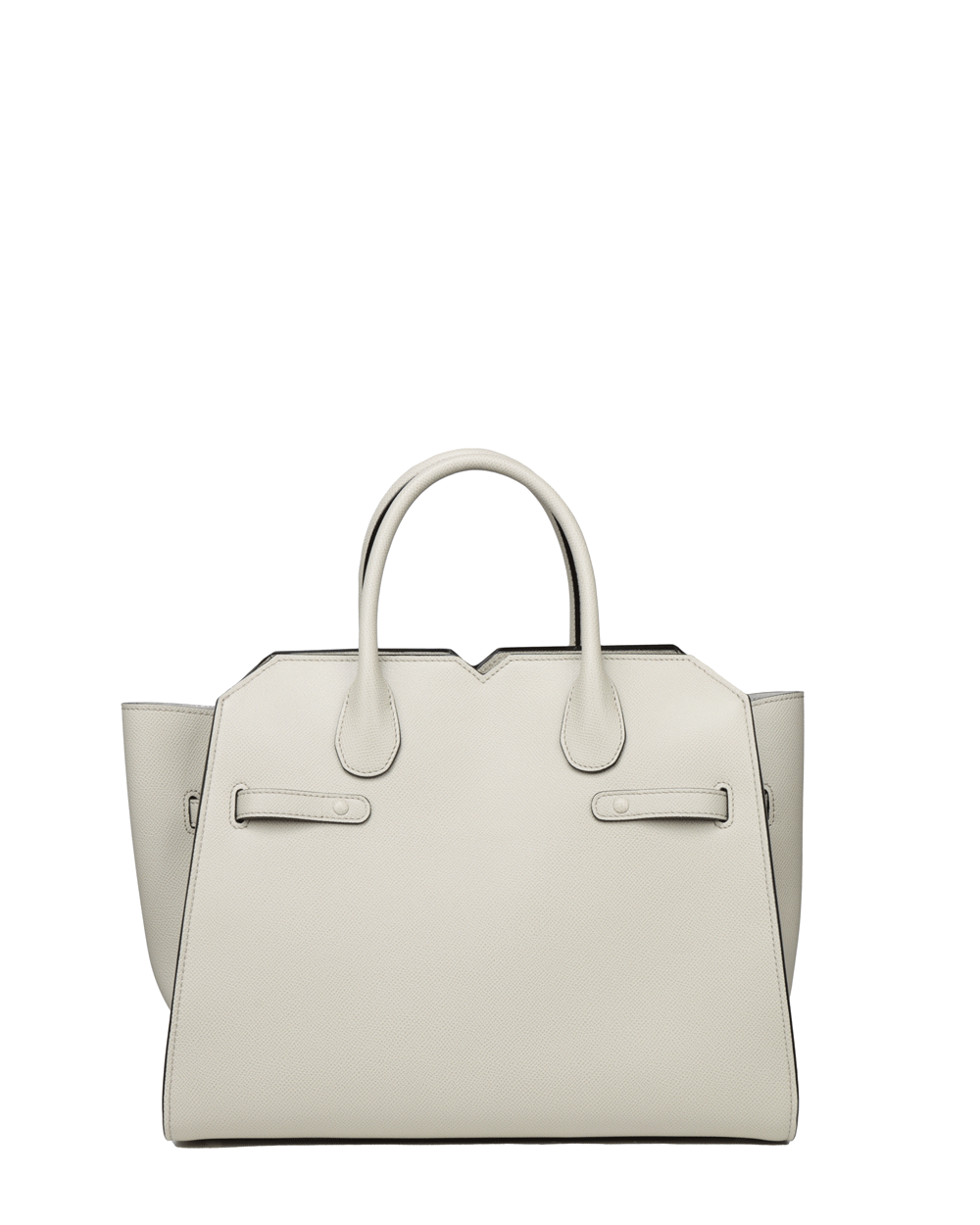 Large Milan Media Tote in Light Grey