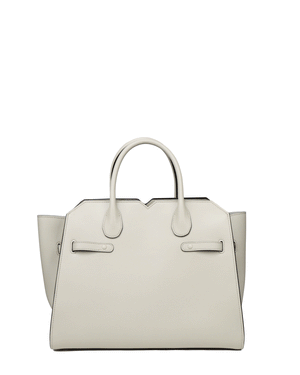 Large Milan Media Tote in Light Grey