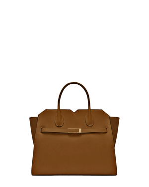 Medium Milano Two Handle Bag in Chocolate