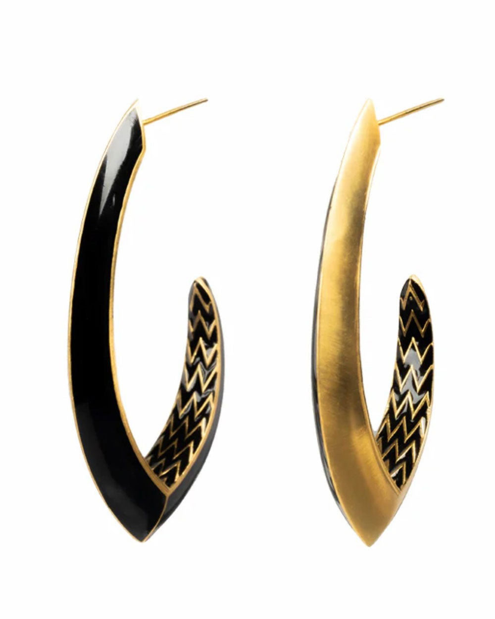 Maxi Baoli Flow Hoop Earrings