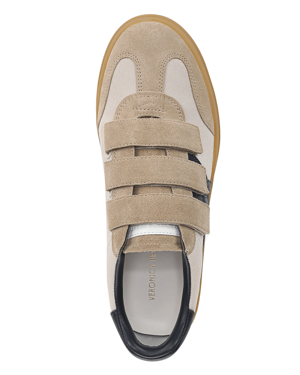 Reagan Velcro Strap Sneaker in Sand and Eclipse