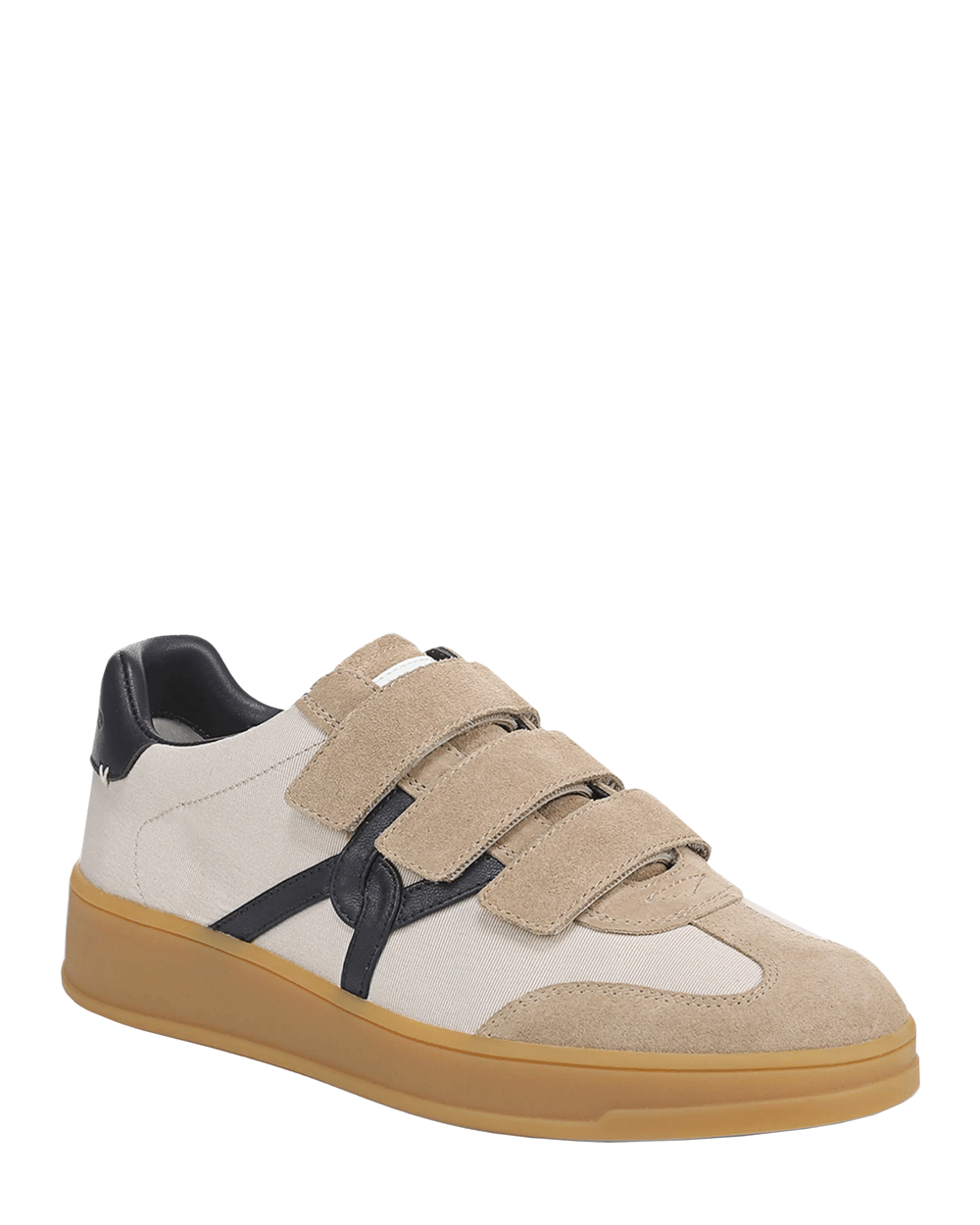 Reagan Velcro Strap Sneaker in Sand and Eclipse