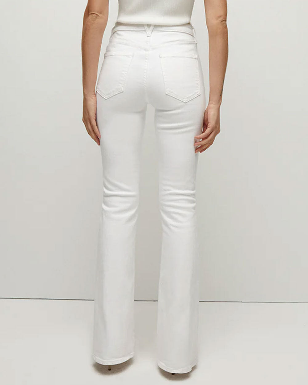 Beverly Skinny Flare Jean in White