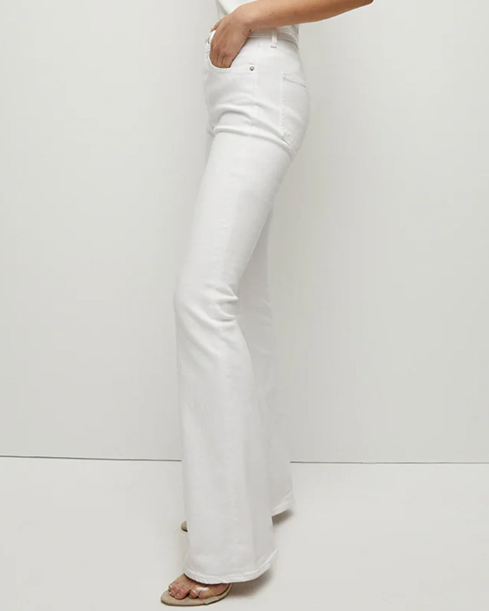 Beverly Skinny Flare Jean in White