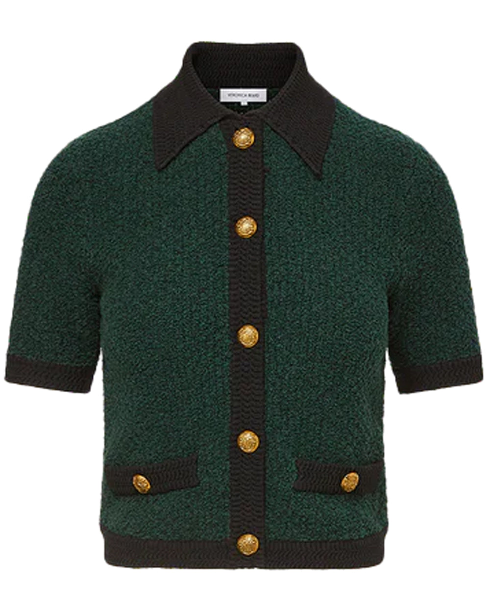 Black and Pine Tweed Marie Cardigan