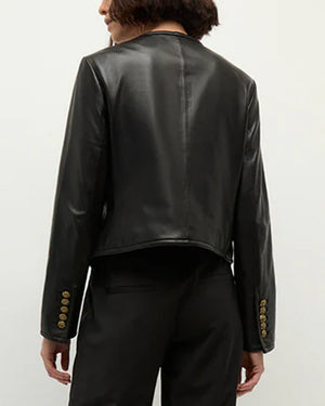 Black Leather Andrea Jacket