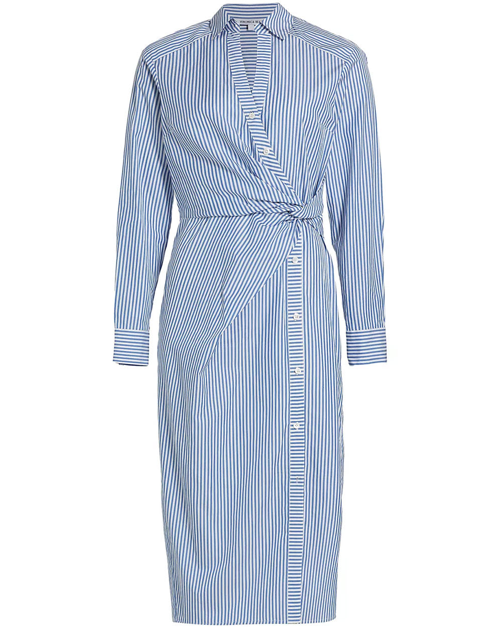 Blue and White Stripe Wright Dress