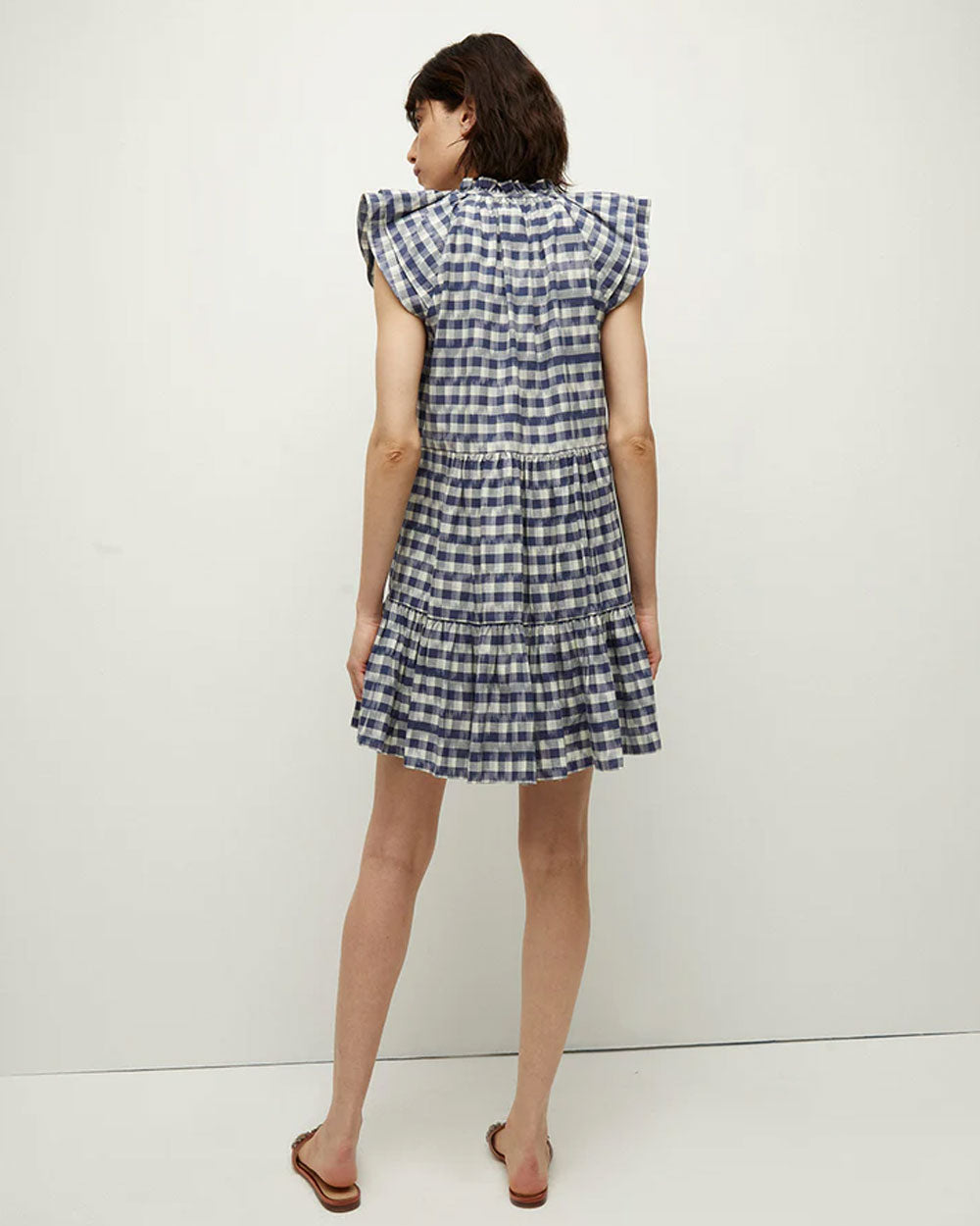 Blue Multi Zee Ikat-Print Dress