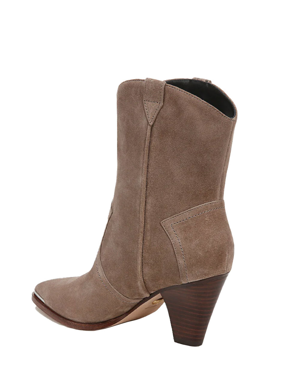 Cody Suede Western Bootie in Coco