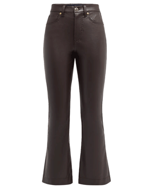 Carson High Rise Ankle Flare Pant in Dark Chocolate