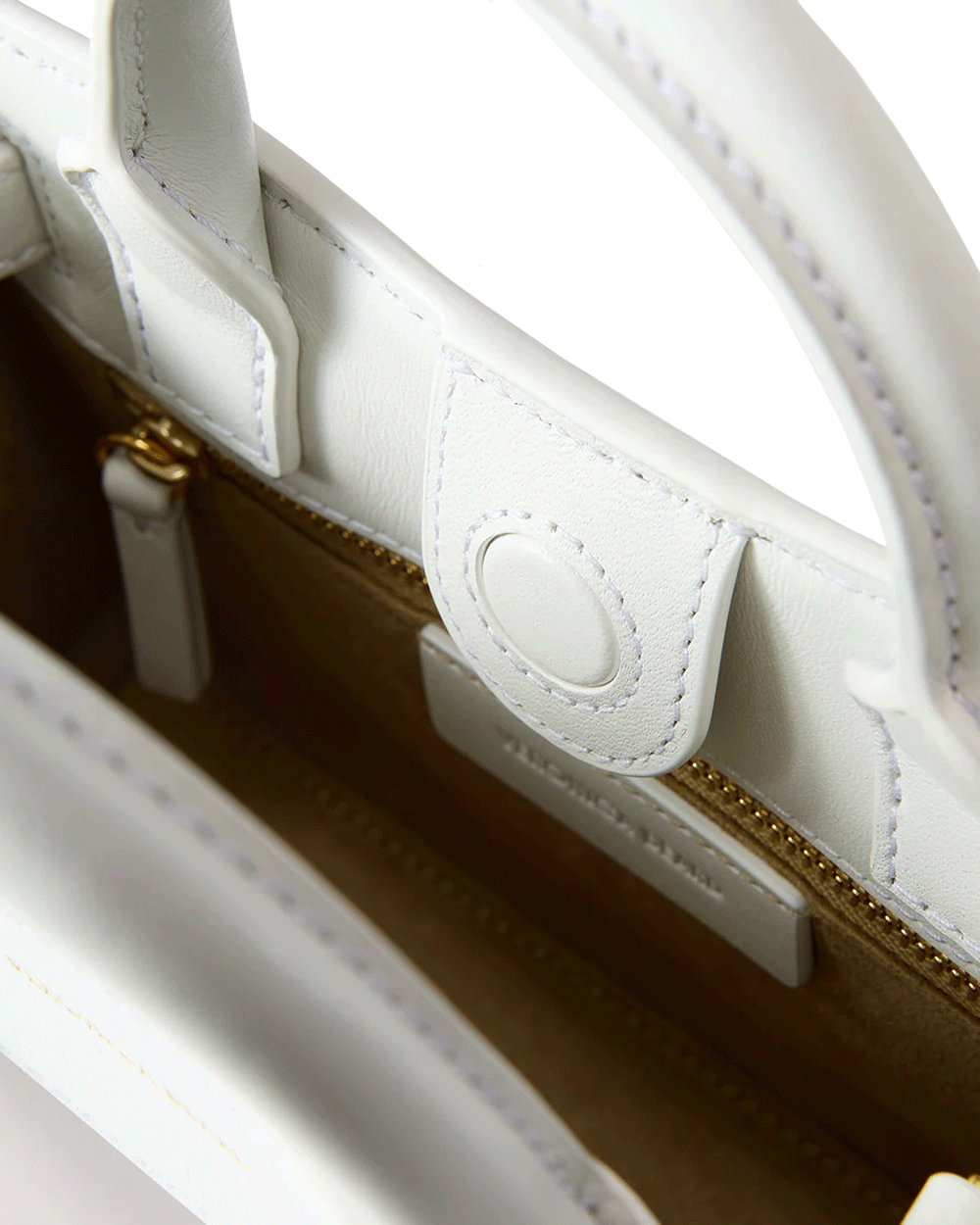 Mini Dash Top Handle Bag in Off White