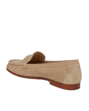 Penny Suede Loafer in Sand