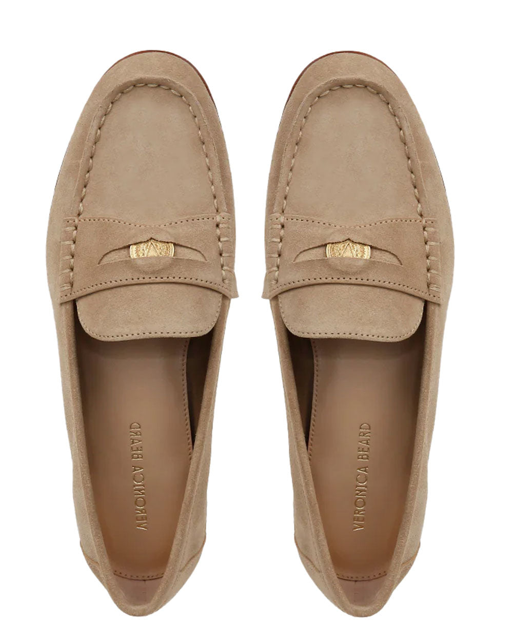 Penny Suede Loafer in Sand