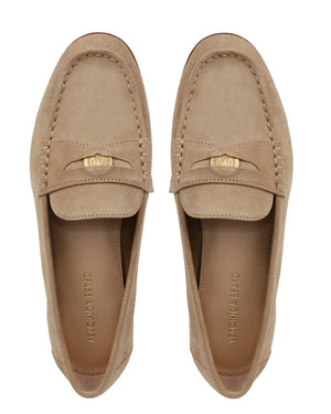 Penny Suede Loafer in Sand