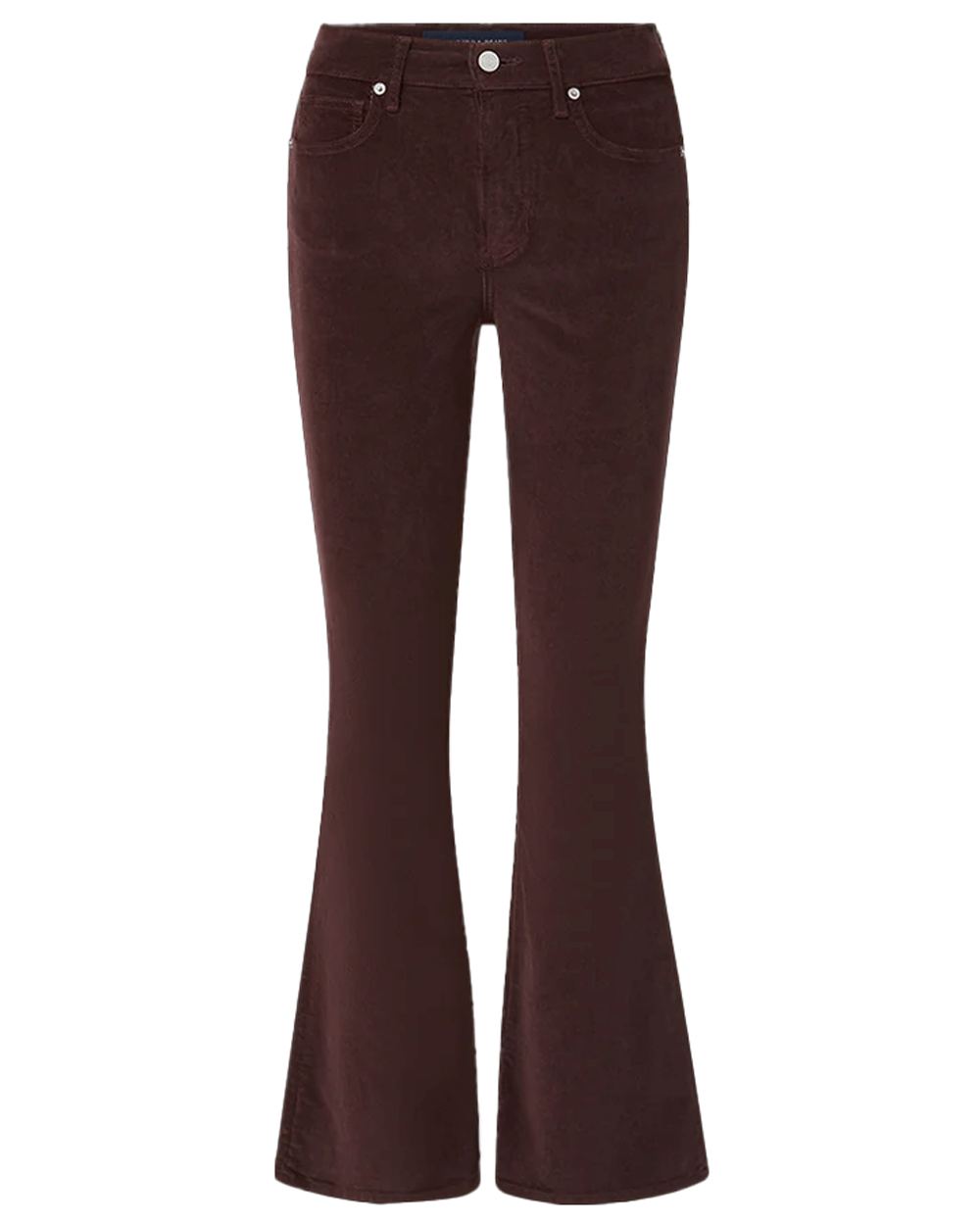 Carson Ankle Flare Corduroy Pant in Plum