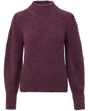 Red Knit Komal Pullover
