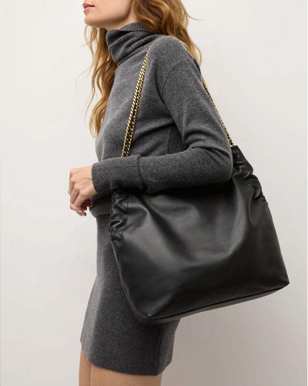 Slouch Shoulder Bag in Black