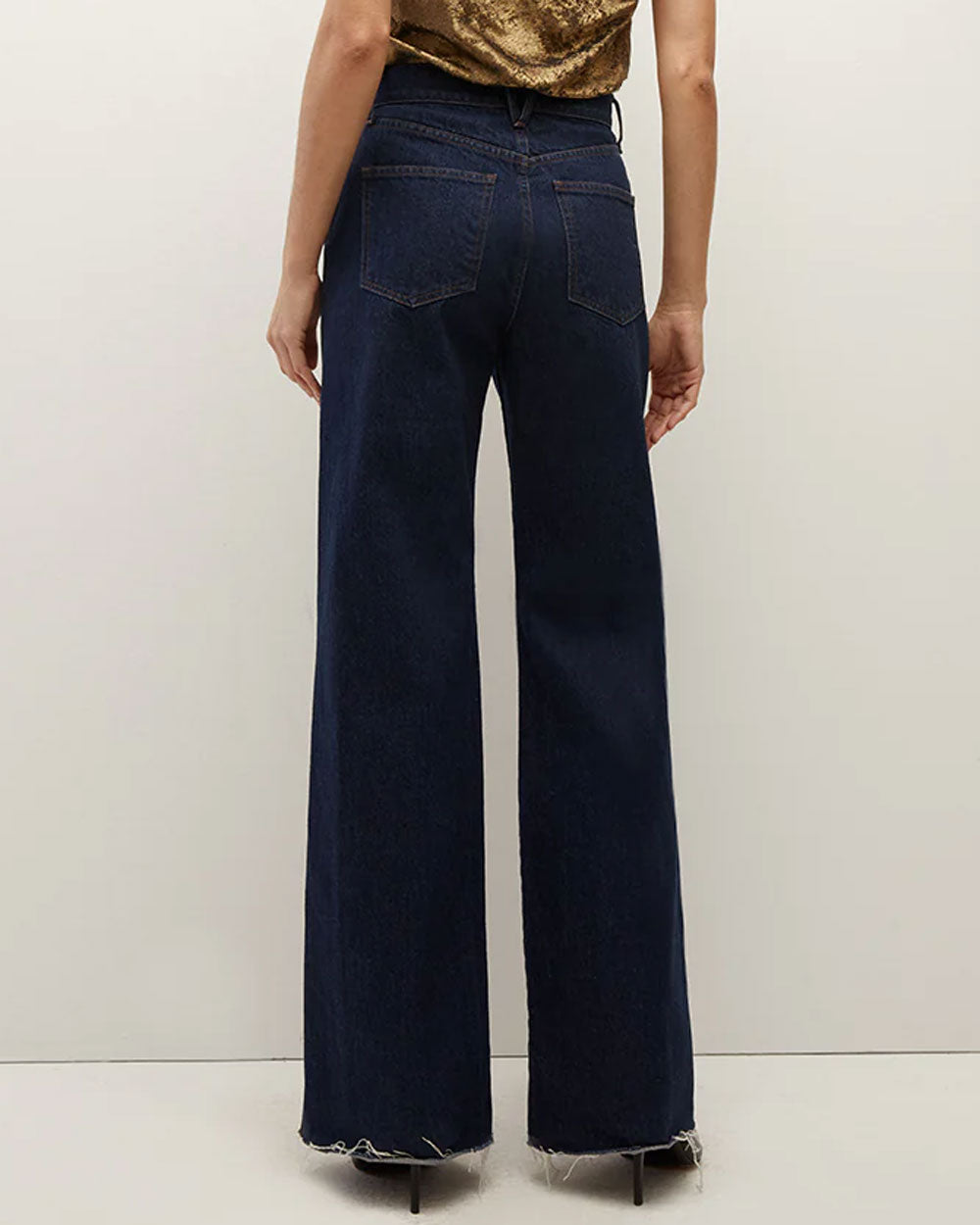 Taylor High Rise Wide Leg Jean in Rodeo