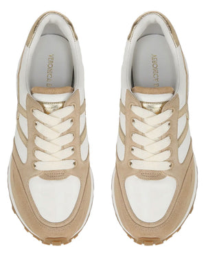 Valentina Sneaker in Coconut and Gold