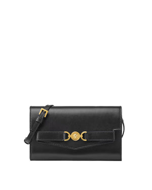 Mini Medusa ’95 Crossbody Bag in Black and Gold