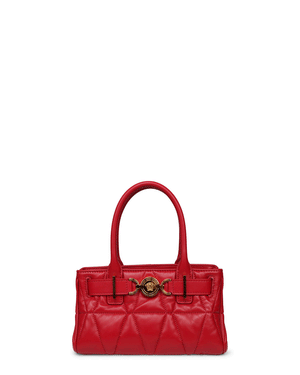 Small Medusa ’95 Quilted Leather Tote in Lipstick Red