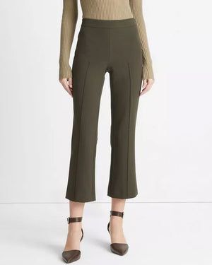 Eden Mid Rise Pintuck Crop Flare Pant