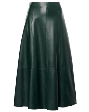 Juniper Flared Leather Skirt