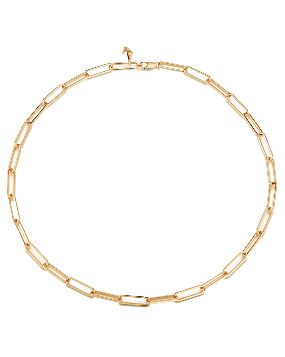Gold Saxon Elonged Paperclip Chain