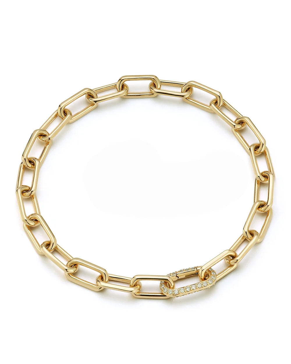 Saxon Chain and Diamond Clasps Bracelet