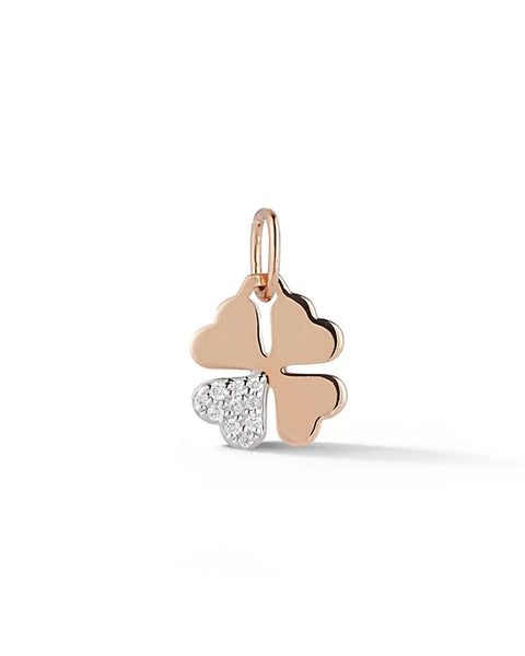 Dora Diamond Leaf Mini Clover Charm