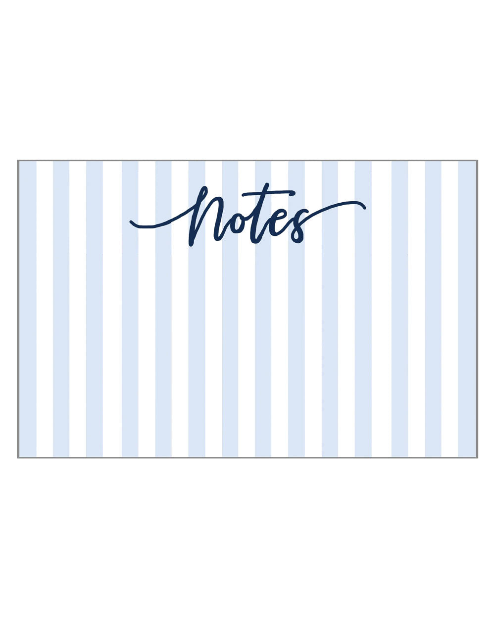 Blue Cabana Stripes “Notes” Slab Notepad
