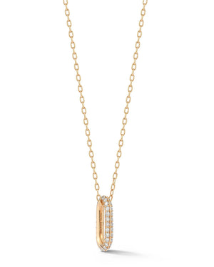 Diamond Link Pendant Necklace