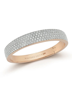 Lytton Pavé Diamond Bombe Bangle Bracelet