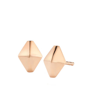 Mini Gold Origami Stud Earrings