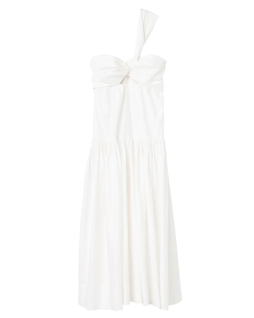 White Aubrey Cotton Mini Dress